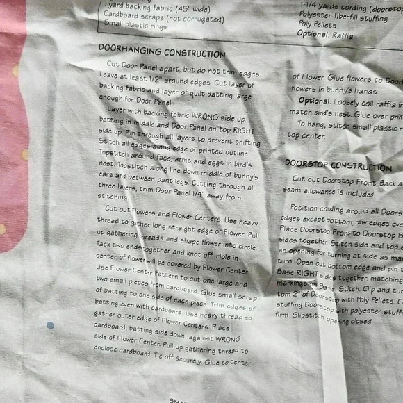 Daisy Kingdom Bunny Door Panel Fabric - Picture 4 of 7